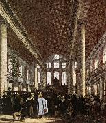 WITTE, Emanuel de Interior of the Portuguese Synagogue in Amsterdam oil on canvas